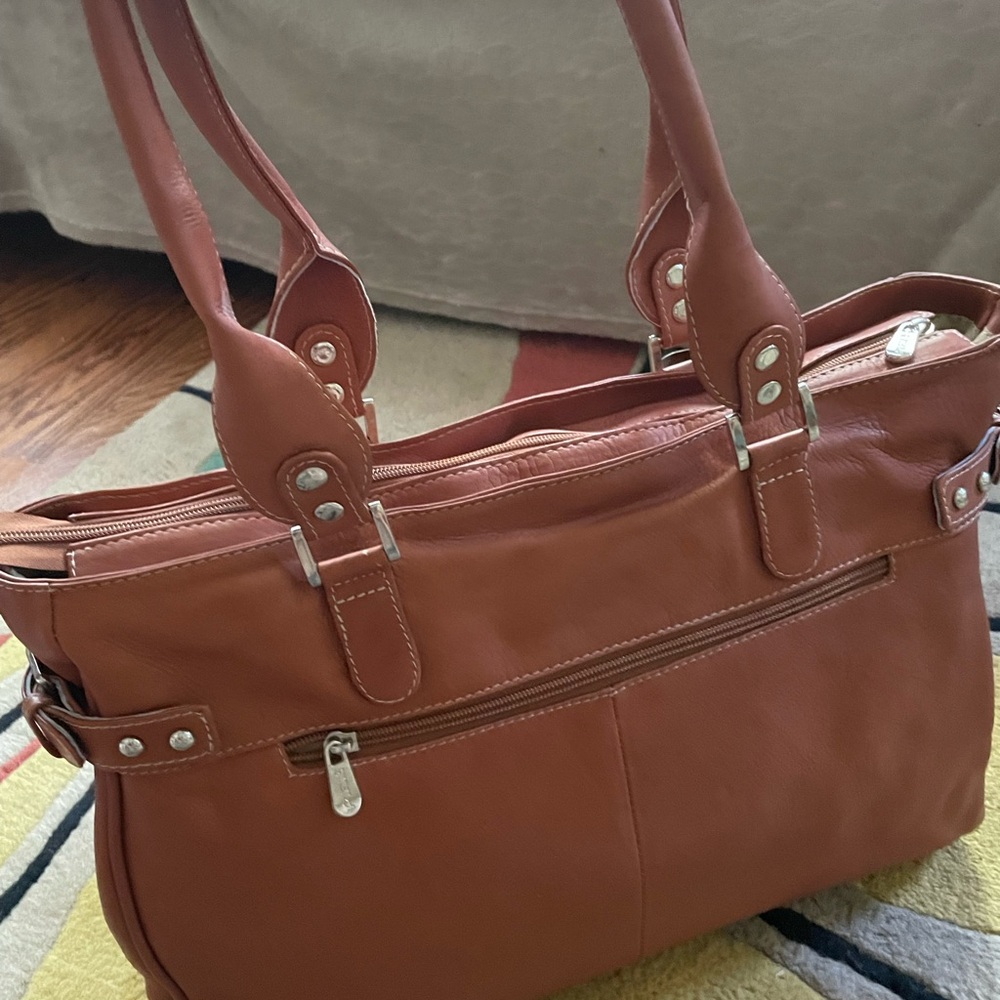 Leather work/travel bag. Fiel leather from Taylor Trunk